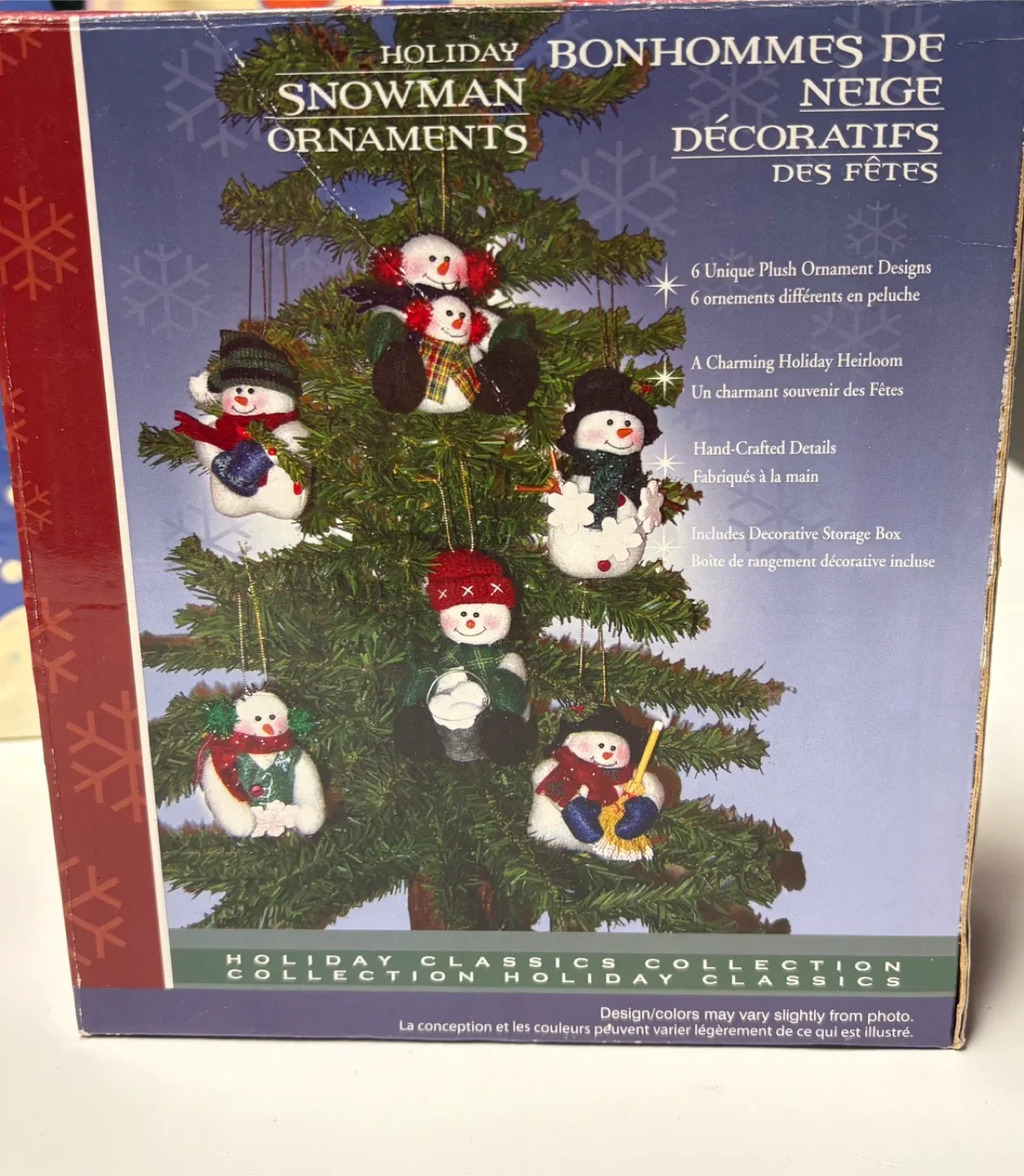 Holiday Snowman Ornaments Set