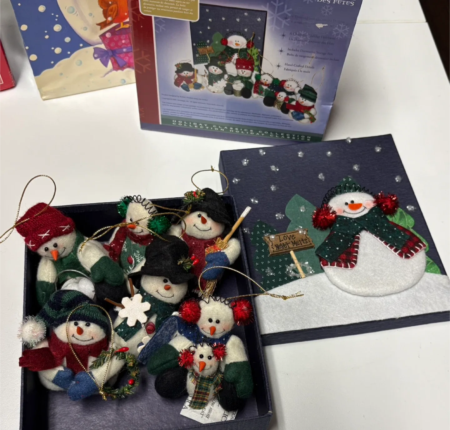Holiday Snowman Ornaments Set image indicator(2)