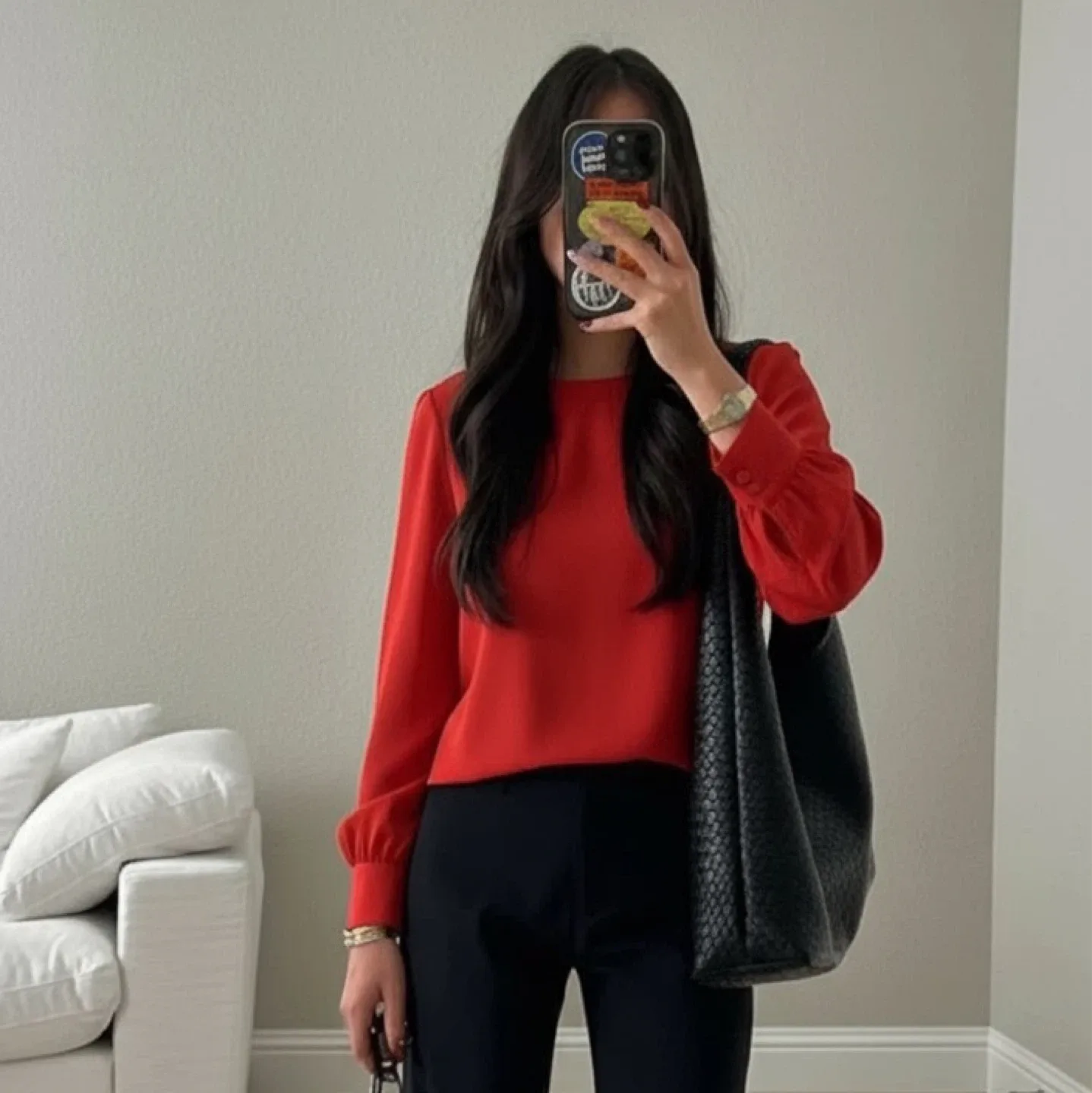 Dynamite Red Blouse - Size XS