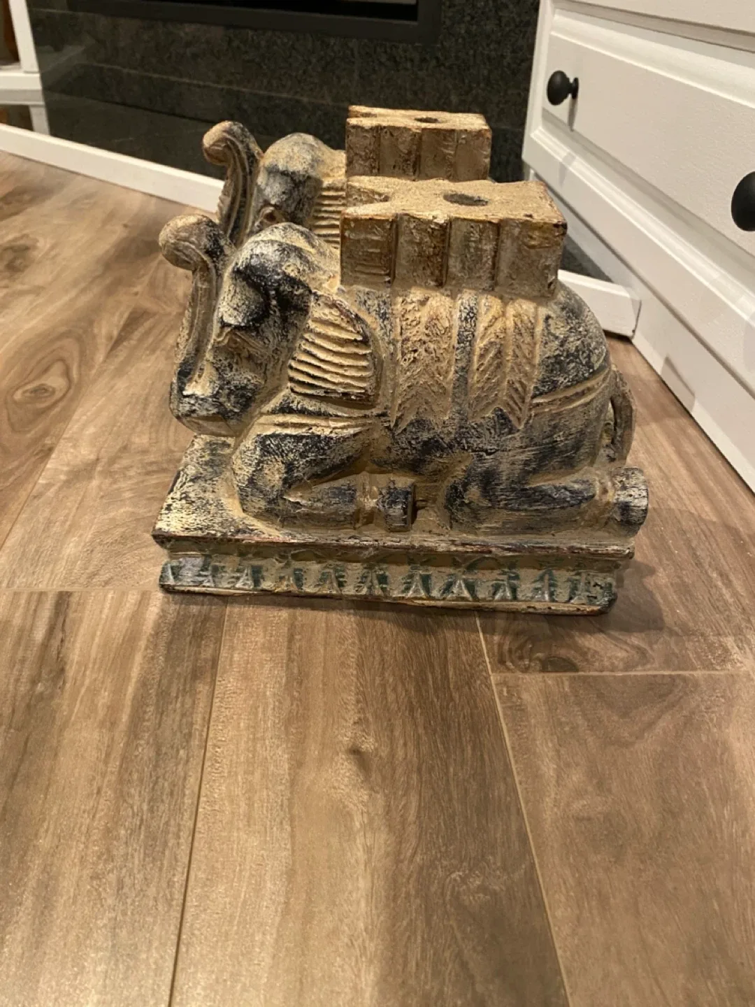 Wooden elephant andirons image indicator(2)