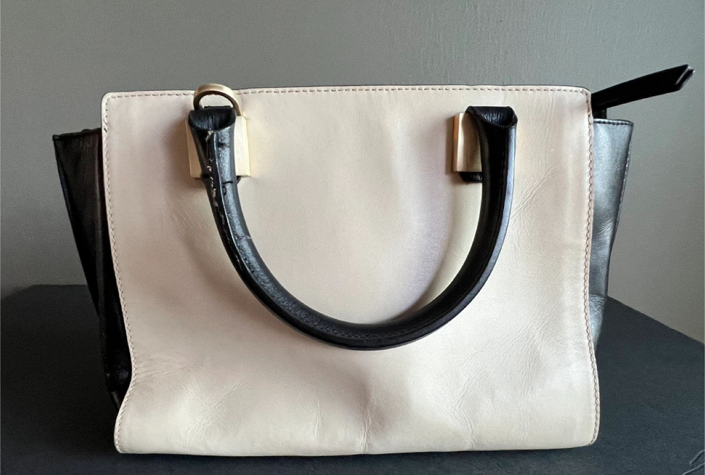 Black & Beige  Tote Bag #cleanout - photo 3