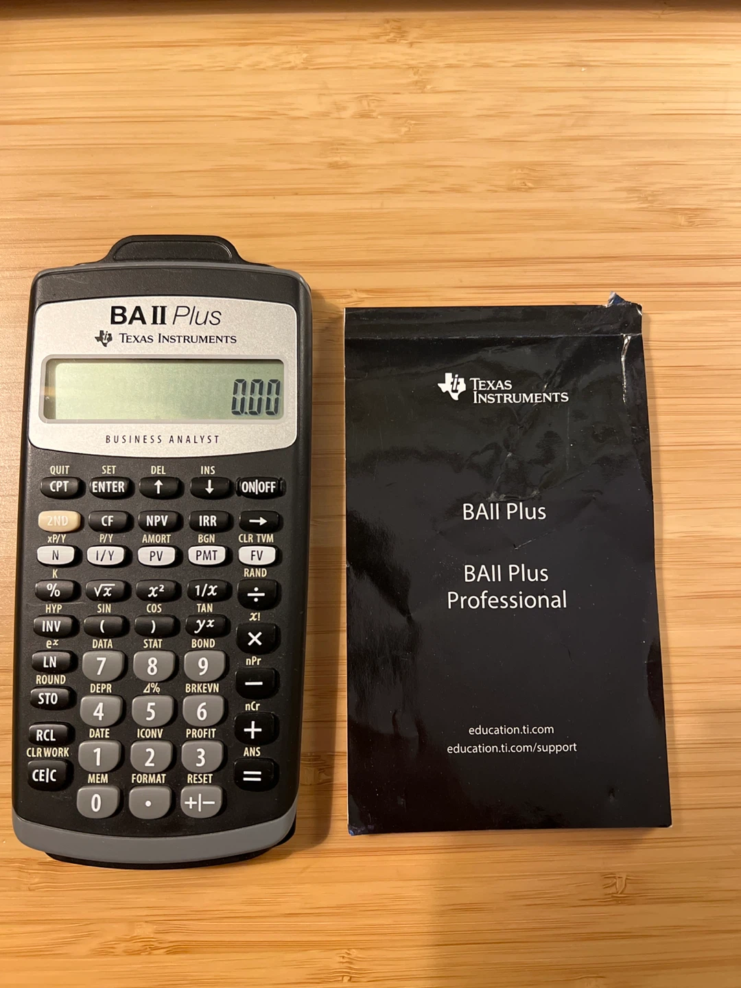 Texas Instruments BA II Plus Financial Calculator