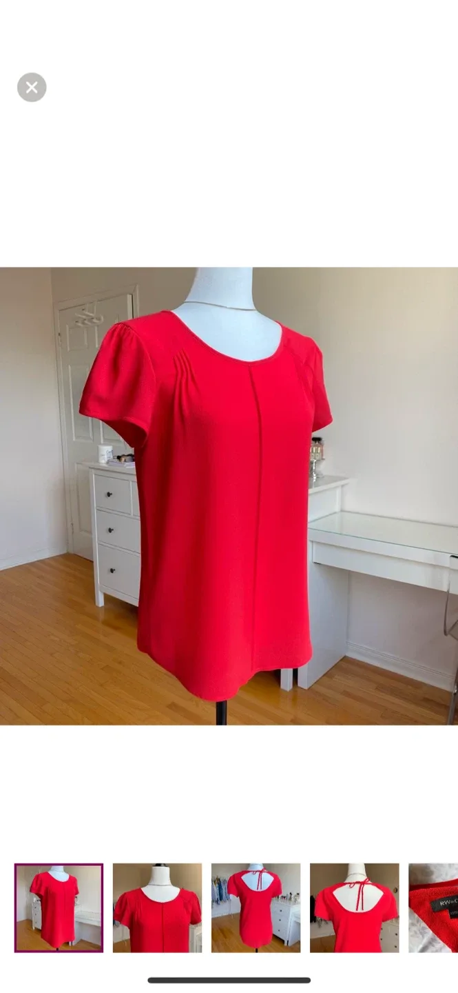 RW&CO Red Blouse - Size XS
