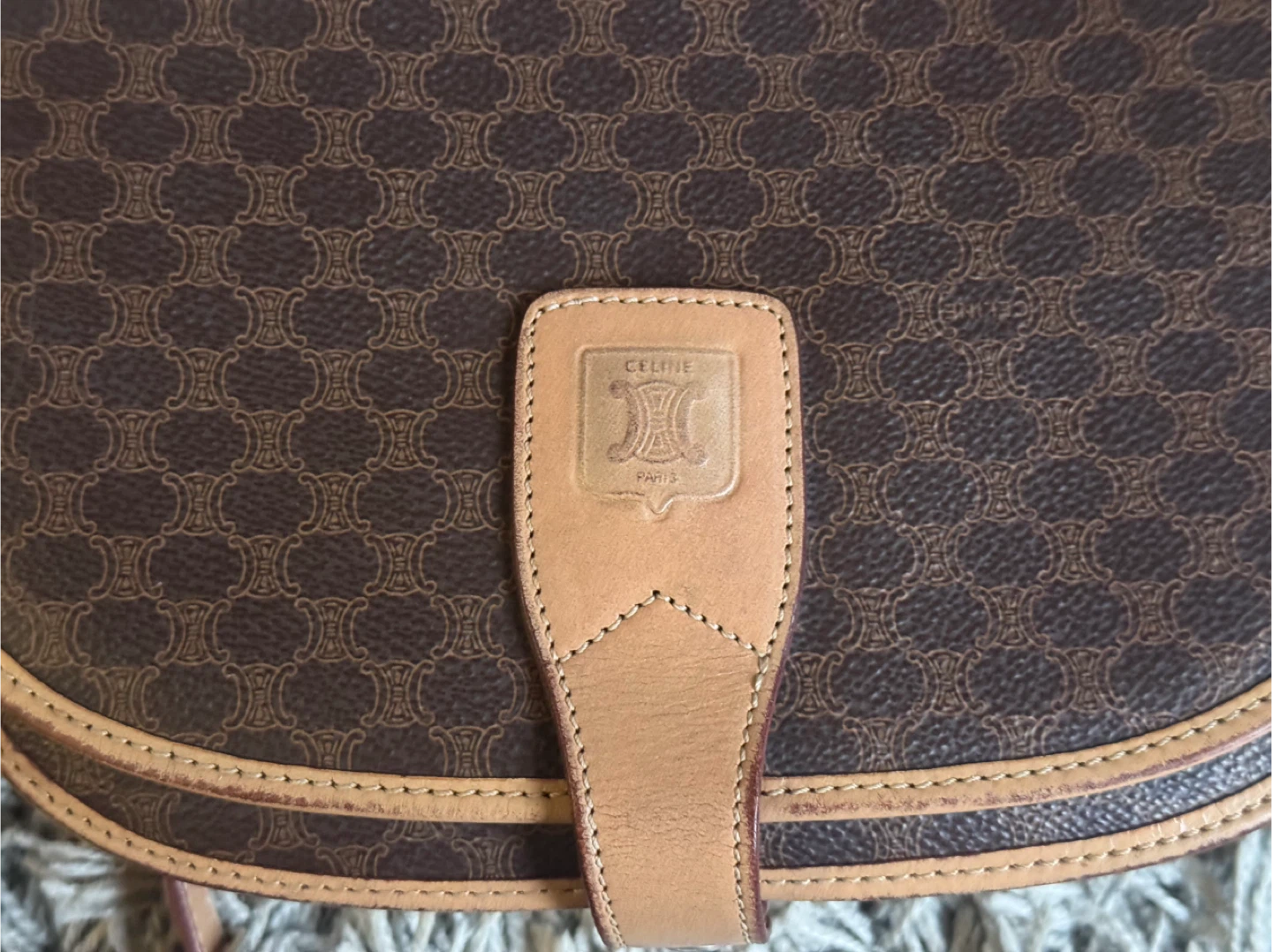 Celine Macadam Brown Shoulder Bag - photo 2