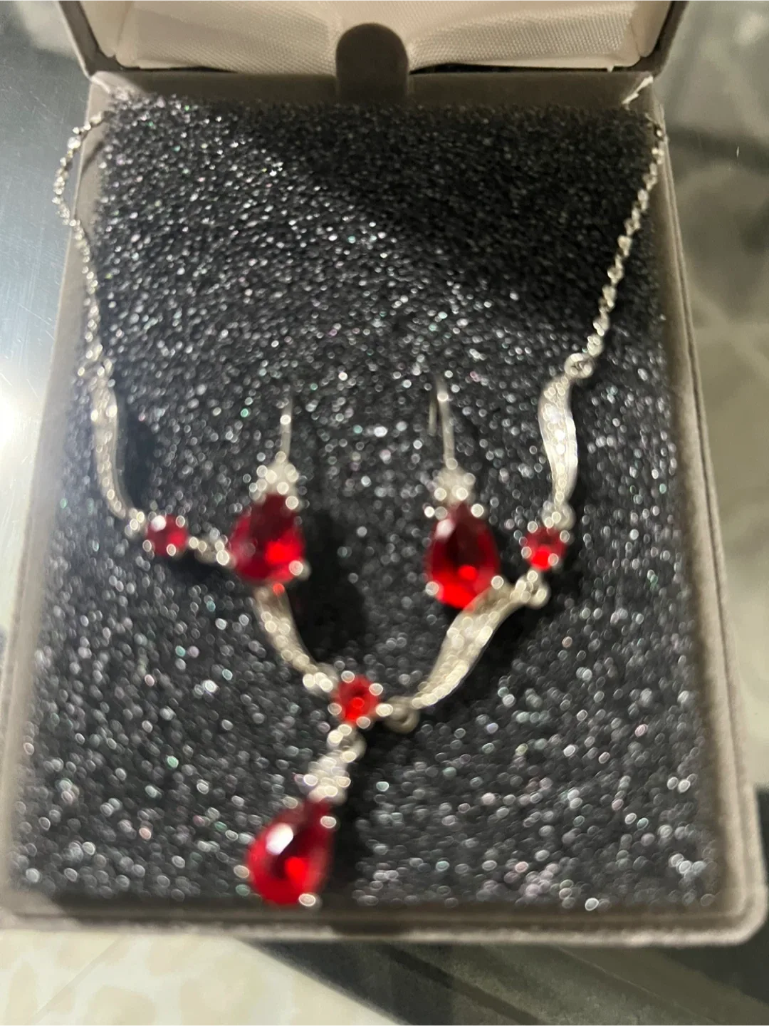 Nolan Miller Glamour Collection Necklace & Earring Set image indicator(5)