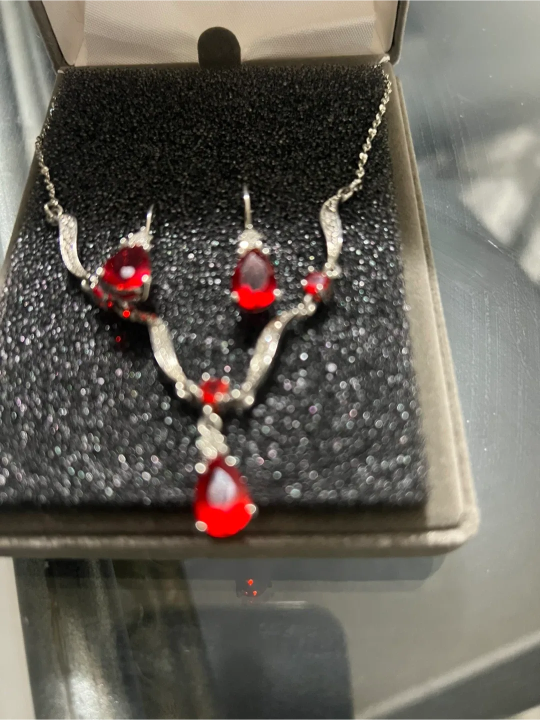 Nolan Miller Glamour Collection Necklace & Earring Set image indicator(3)