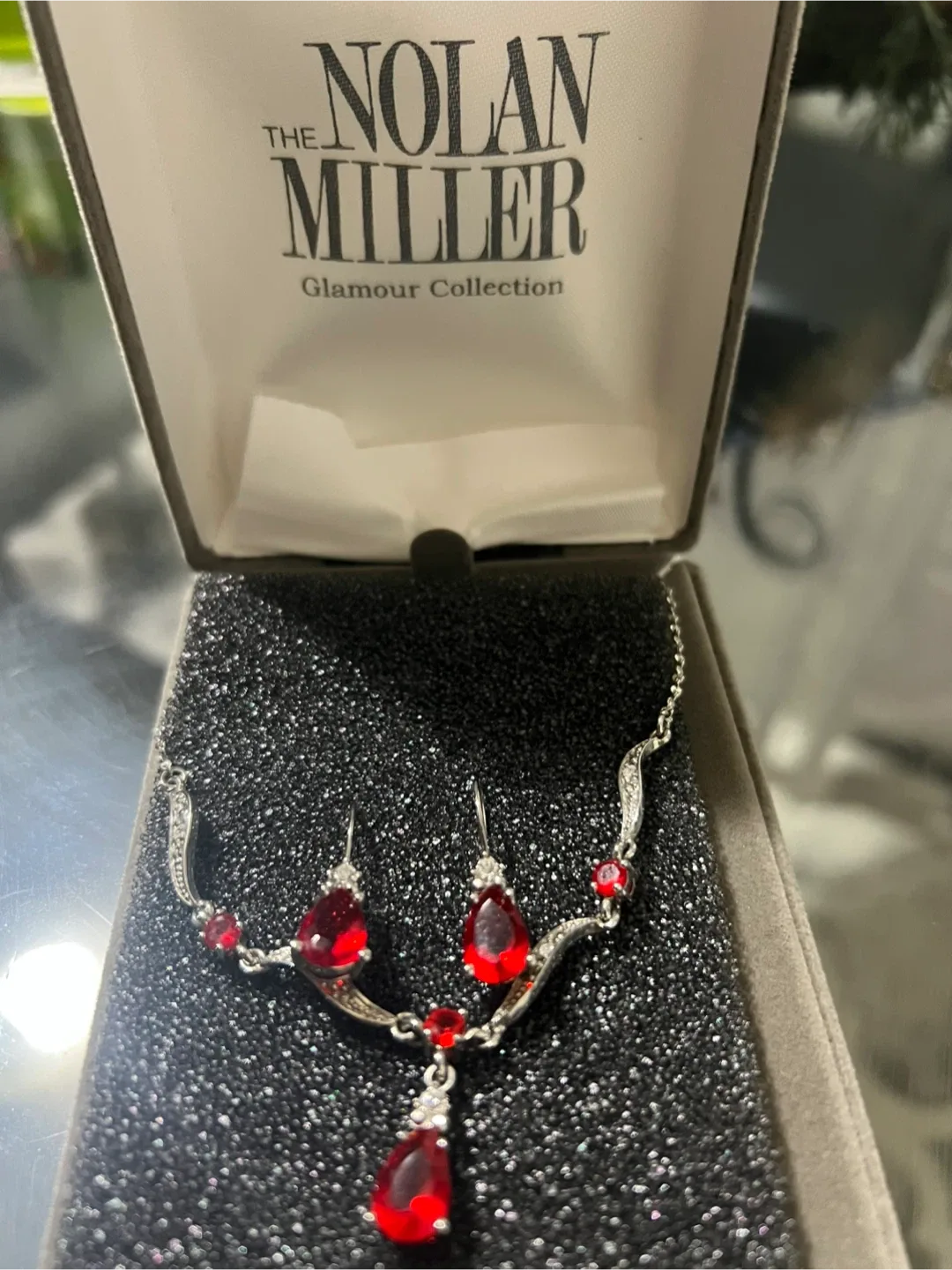 Nolan Miller Glamour Collection Necklace & Earring Set image indicator(4)