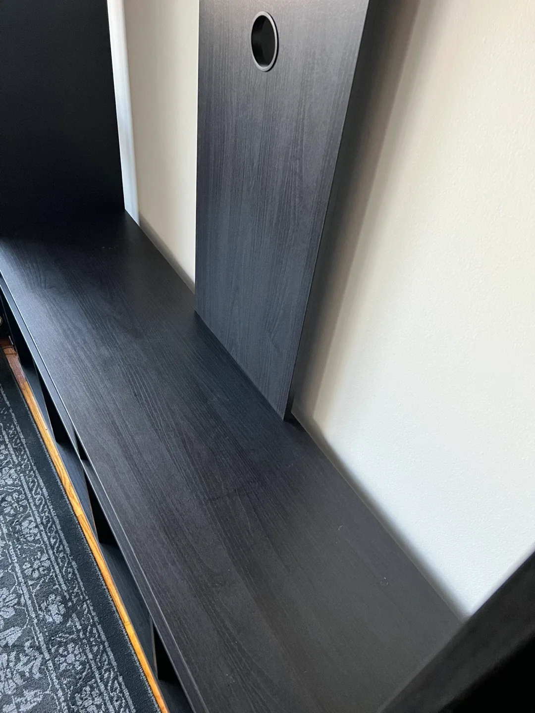 Black TV Stand / Entertainment Unit -MOVING OUT SALE ✈️ image indicator(7)