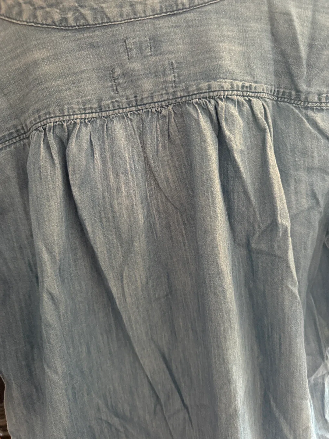 LOFT The Softened Denim Shirt image indicator(3)