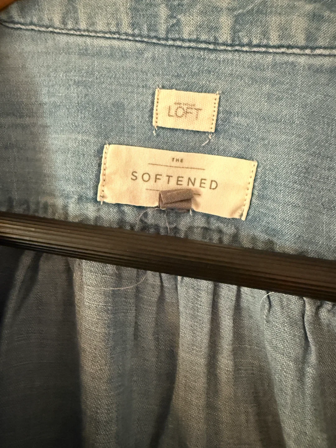 LOFT The Softened Denim Shirt image indicator(2)