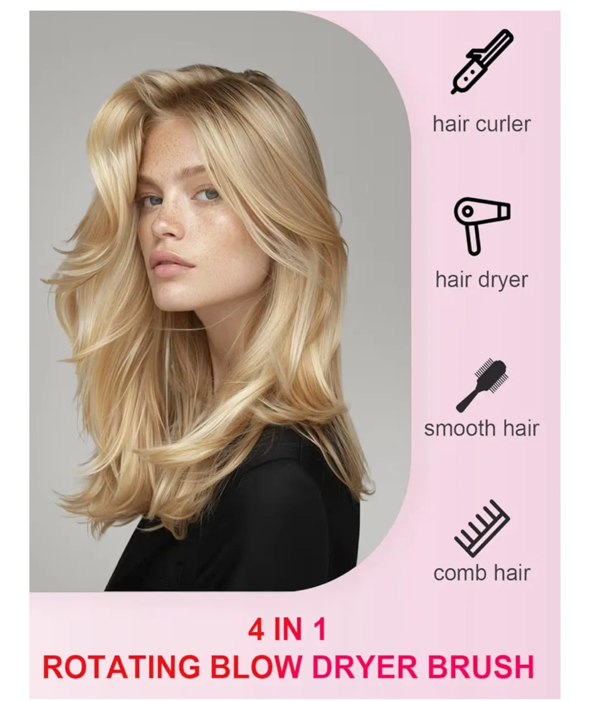 4 in 1 Rotating Blow Dryer Brush image indicator(2)