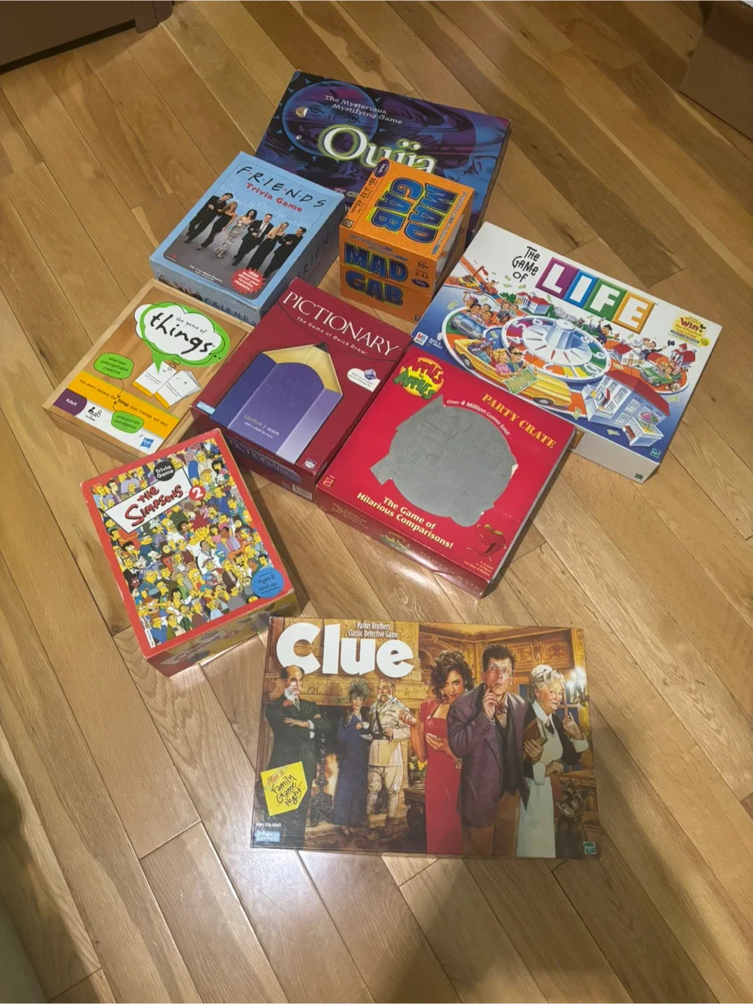 Board Games Lot: Clue, Life, Friends Trivia, and More!