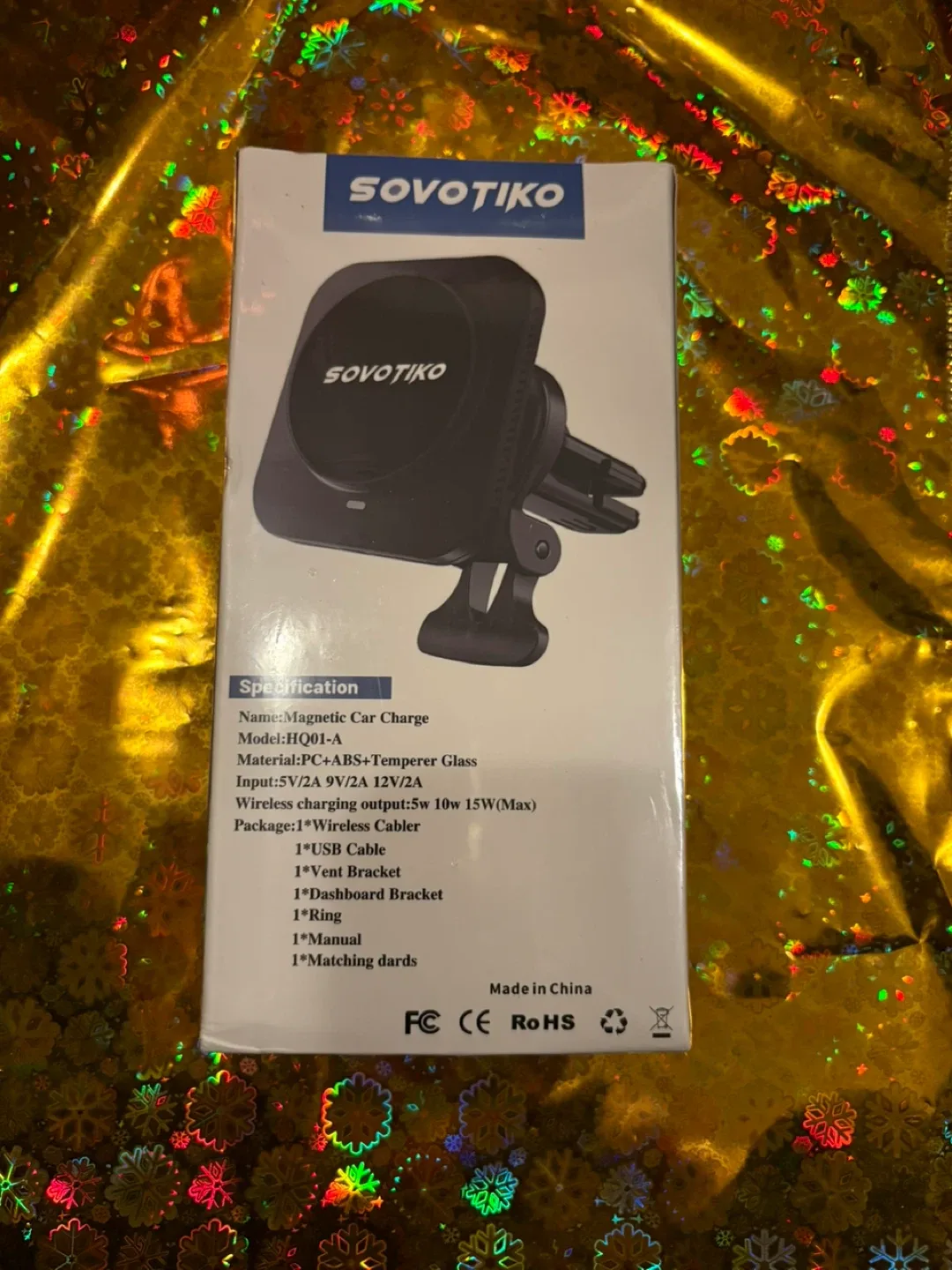 SOVOTIKO Magnetic Car Wireless Charging Phone Holder