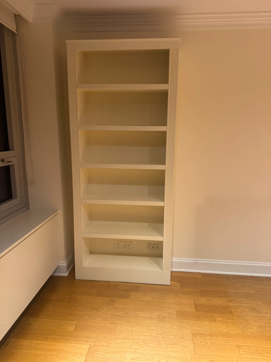 Cream-colored Built-in Bookcase - photo 4