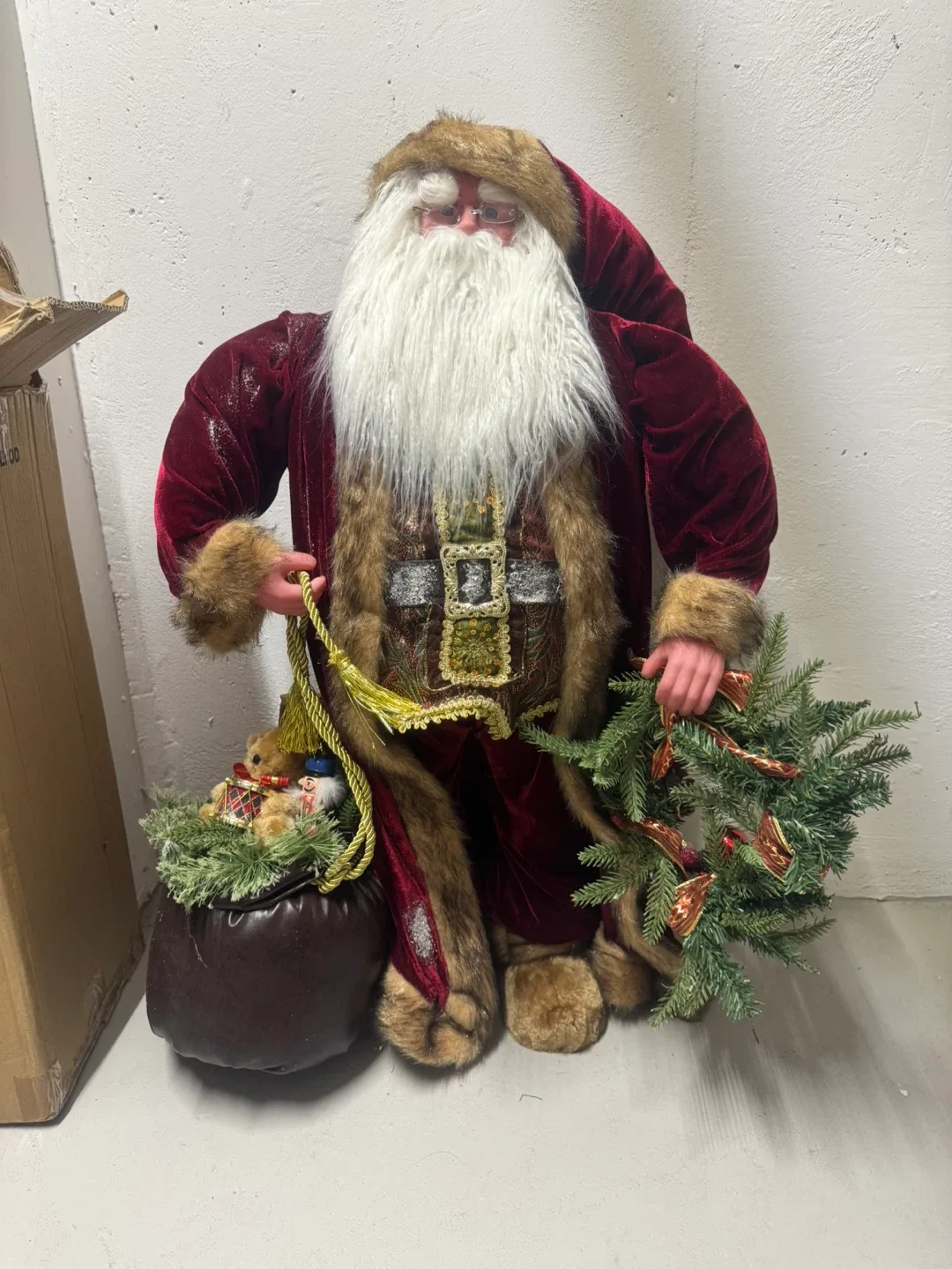 3ft. Santa 🧑‍🎄 for sale in box ** huge tall and gorgeous **