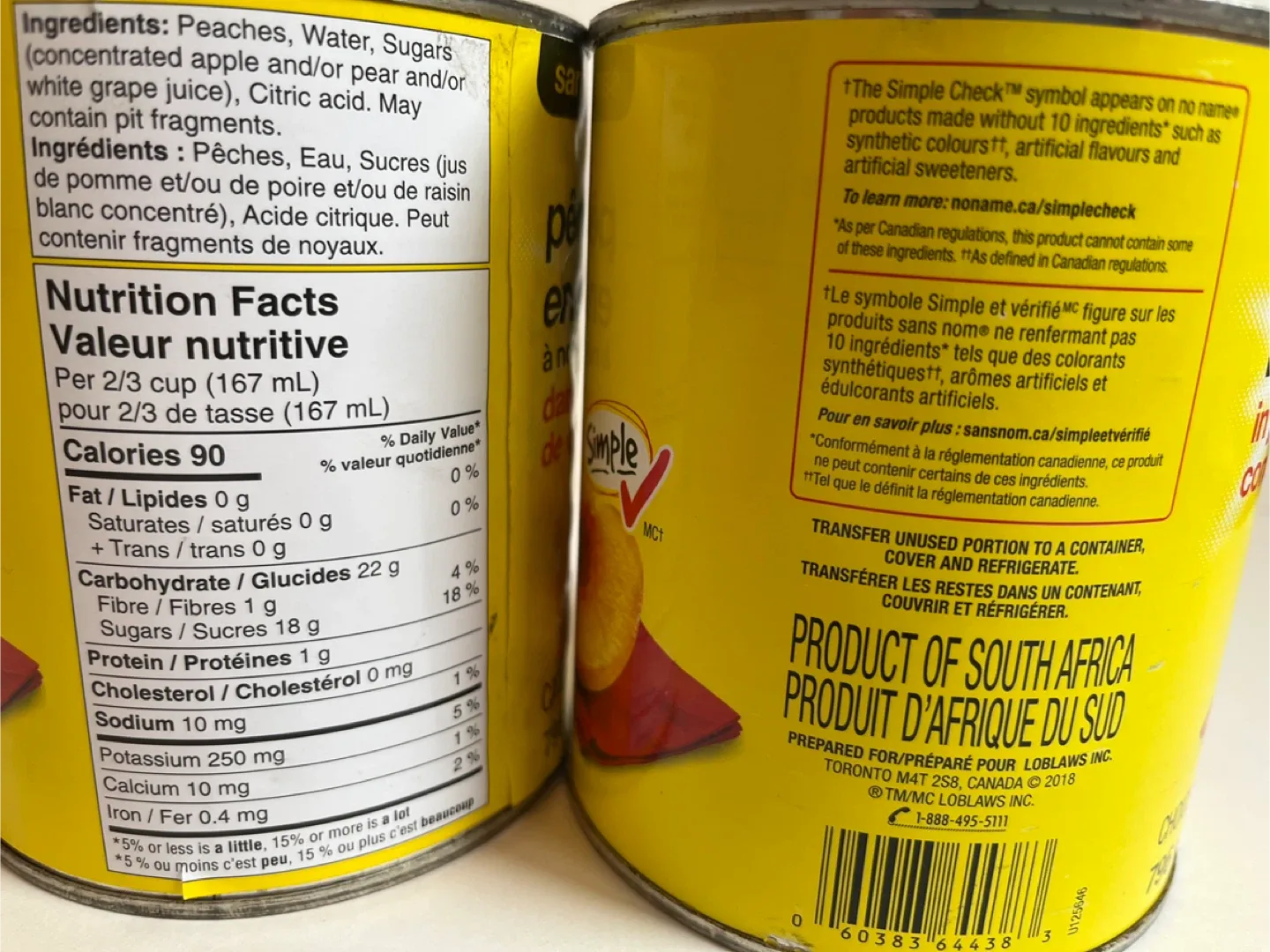 #Cleanout No Name Peach Halves 796 mL ($6 for 2 cans) image indicator(2)