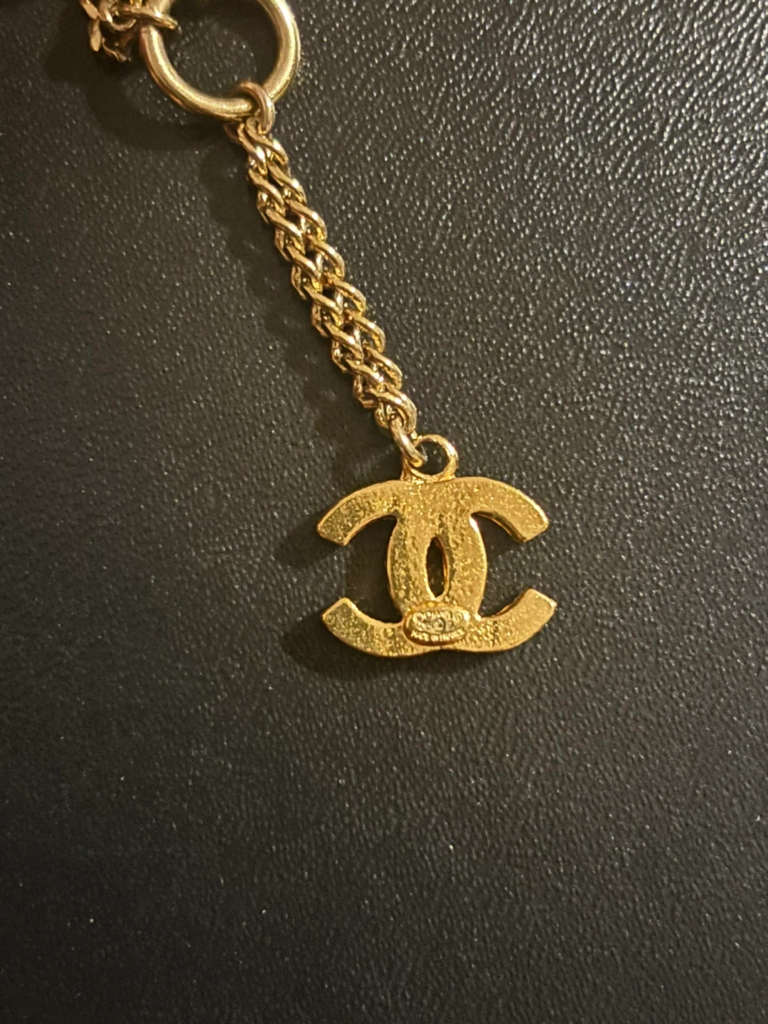 Chanel Gold Tone Beaded Chain Necklace - photo 2