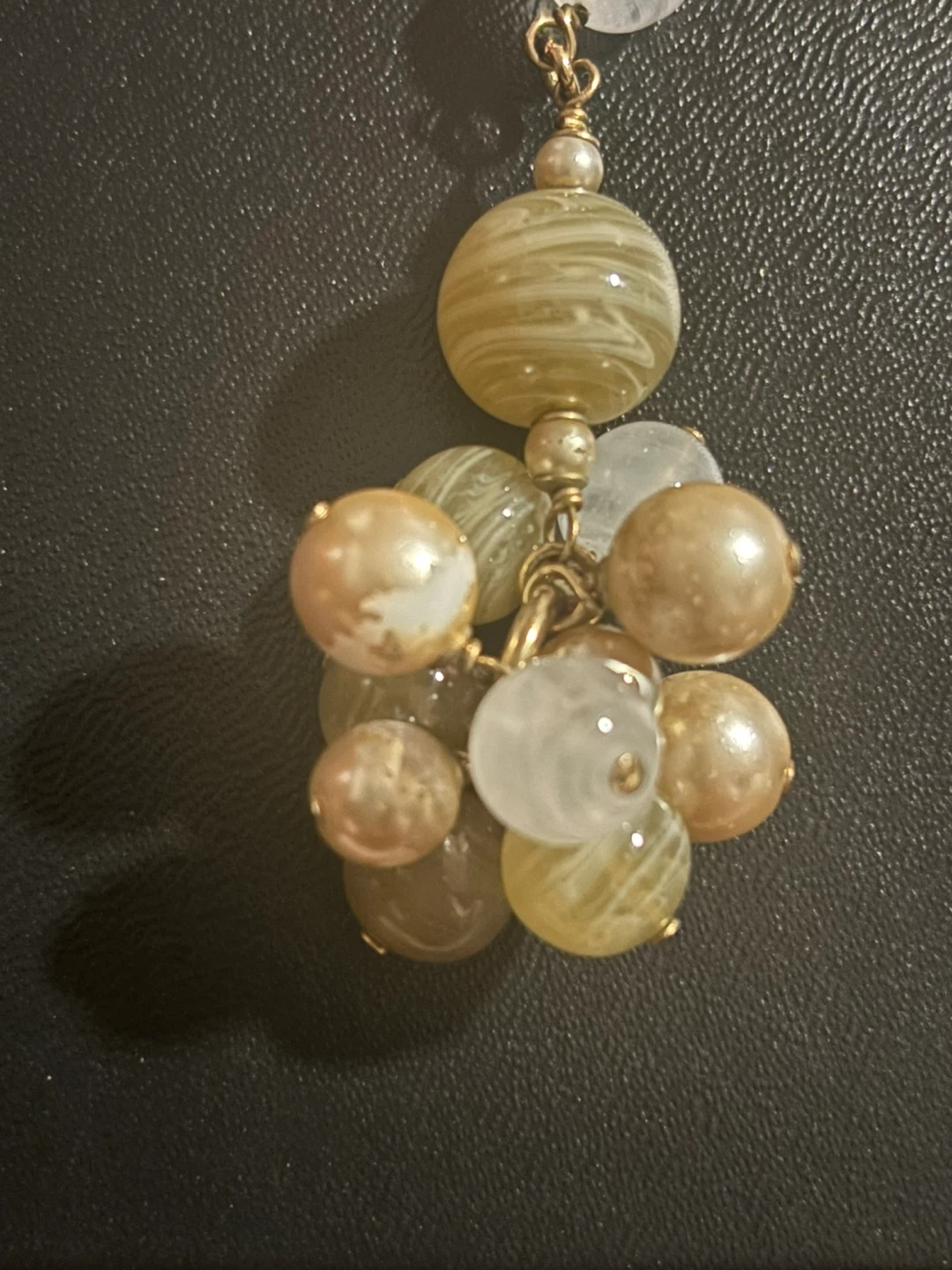 Chanel Gold Tone Beaded Chain Necklace - photo 3