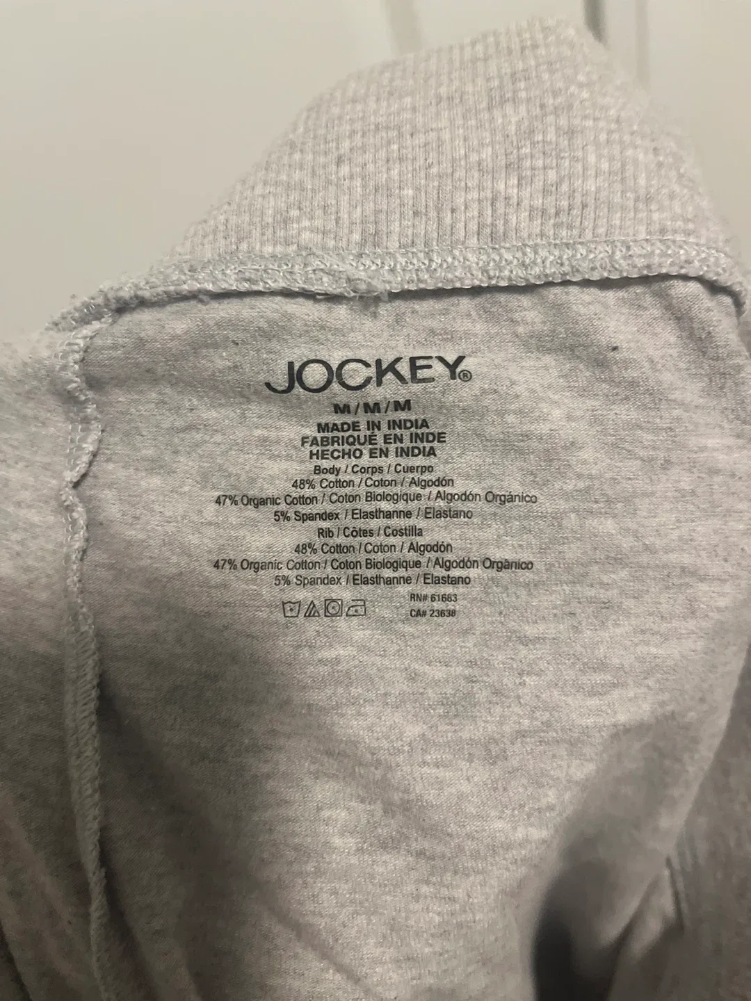 ☑️SOFT Jockey Grey Lounge Pants - Size M image indicator(3)
