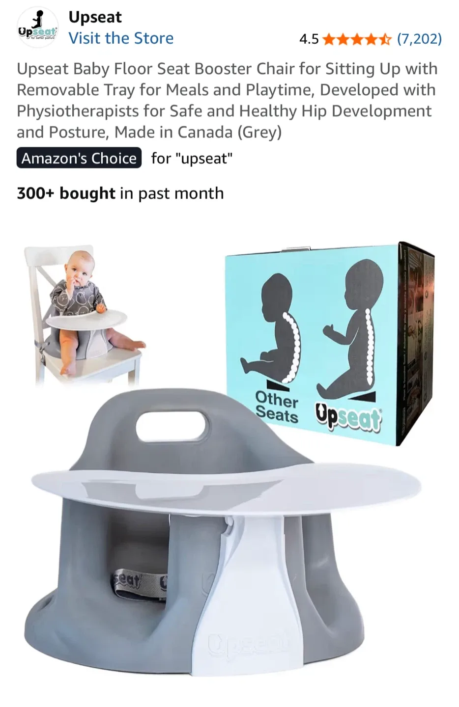 Upseat Baby Floor Seat Booster Chair image indicator(2)