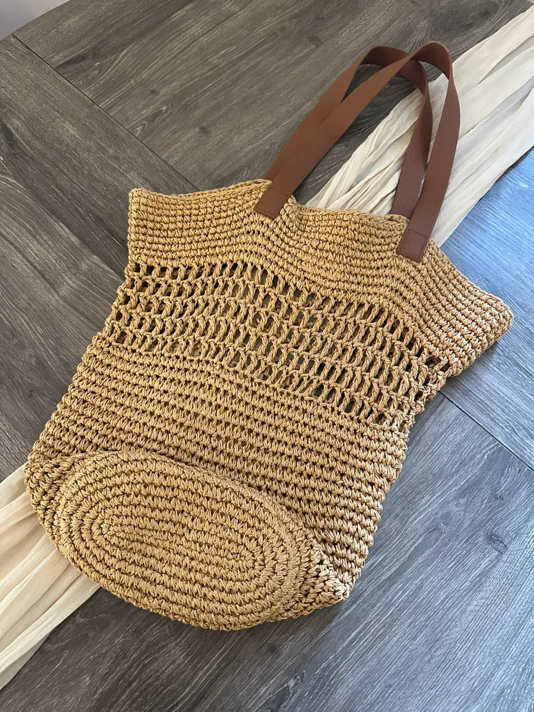 Banana Republic Straw Tote Bag
