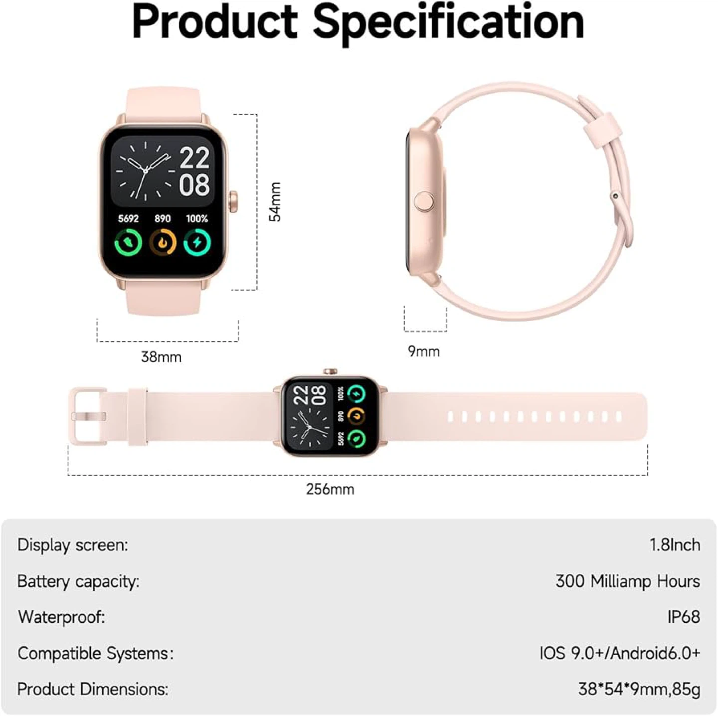 Smart Watch Pink - photo 2
