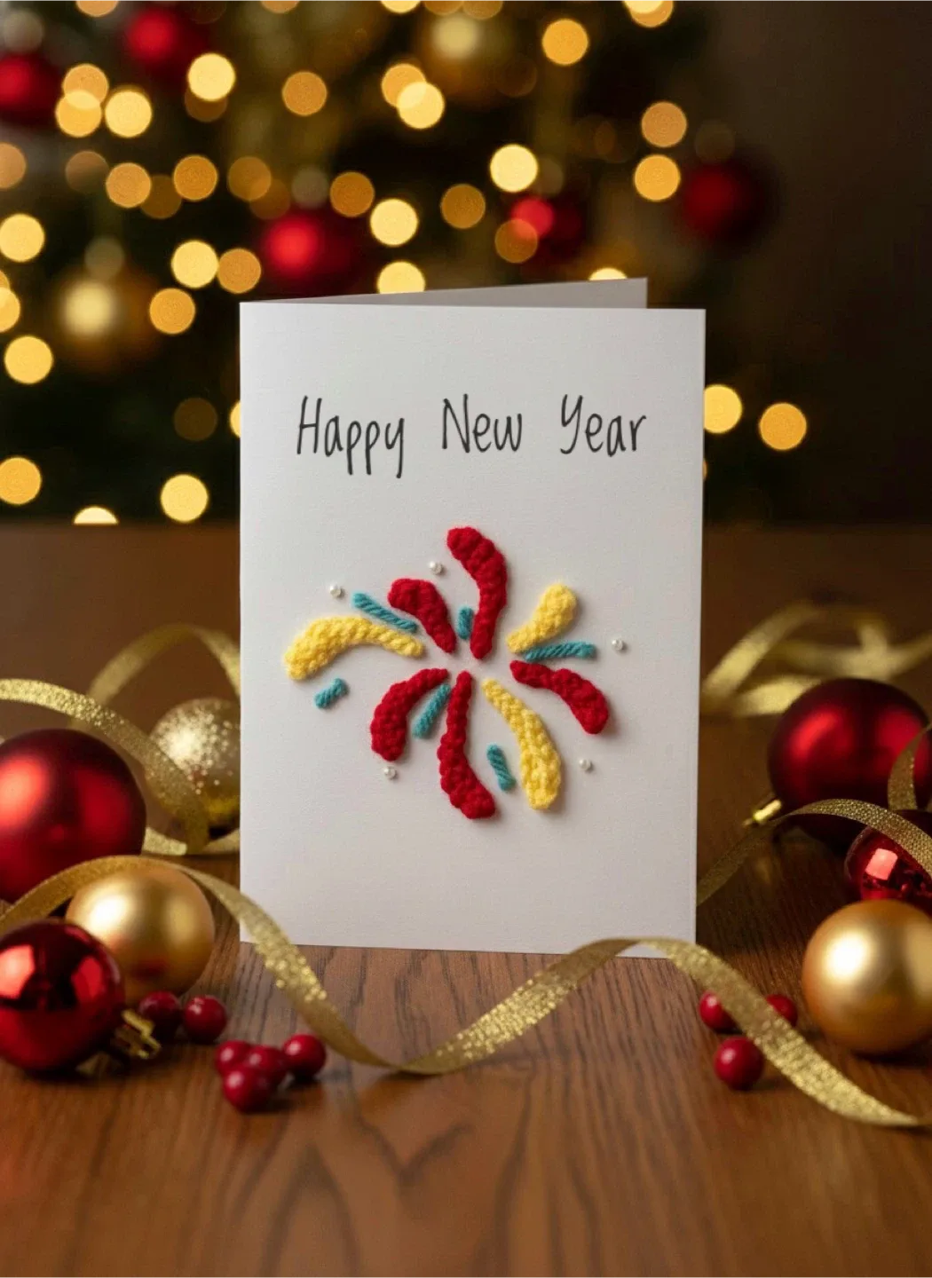 Crochet handmade greeting card