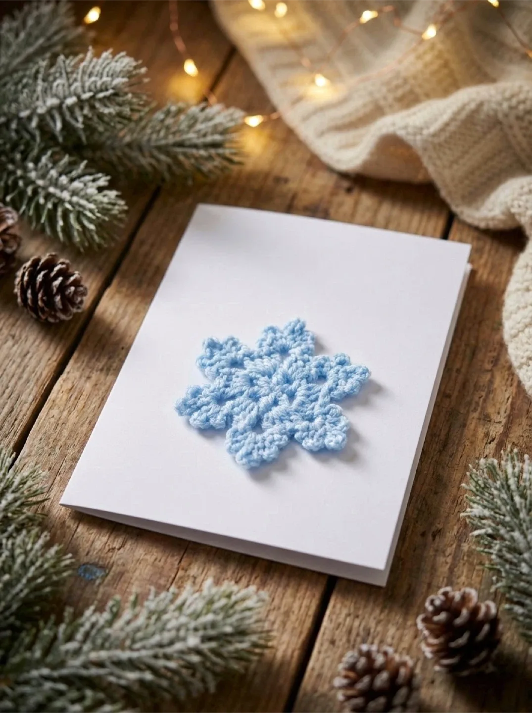 Crochet handmade greeting cards