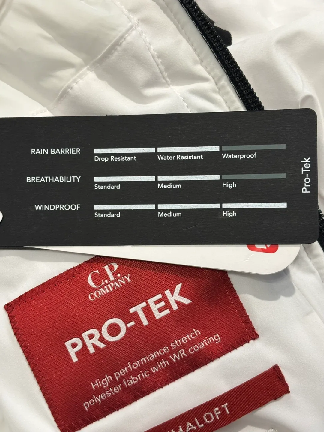C.P. Company White Pro Tek Jacket men’s size small image indicator(6)