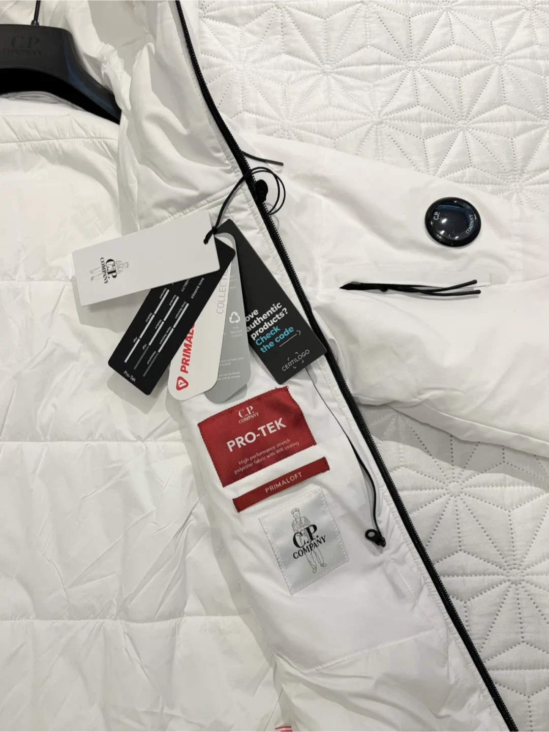 C.P. Company White Pro Tek Jacket men’s size small image indicator(4)