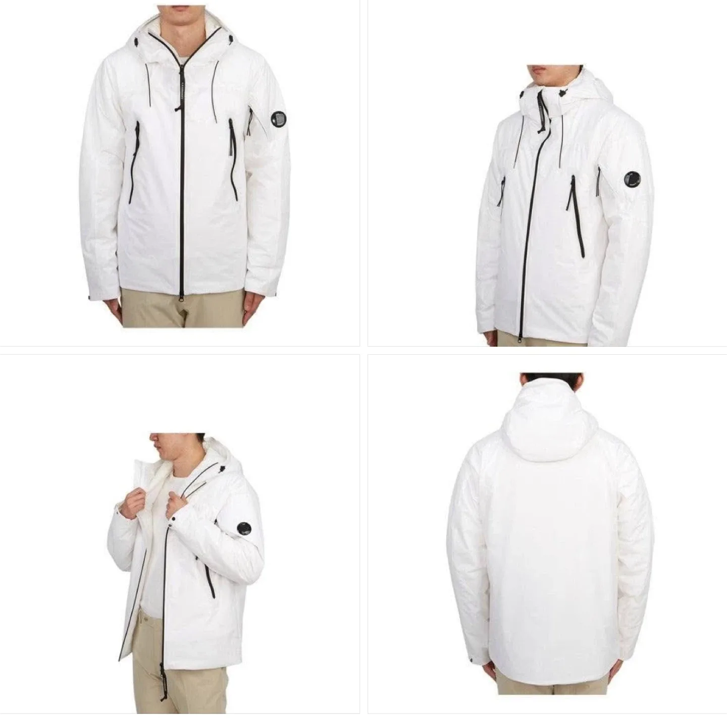 C.P. Company White Pro Tek Jacket men’s size small image indicator(9)