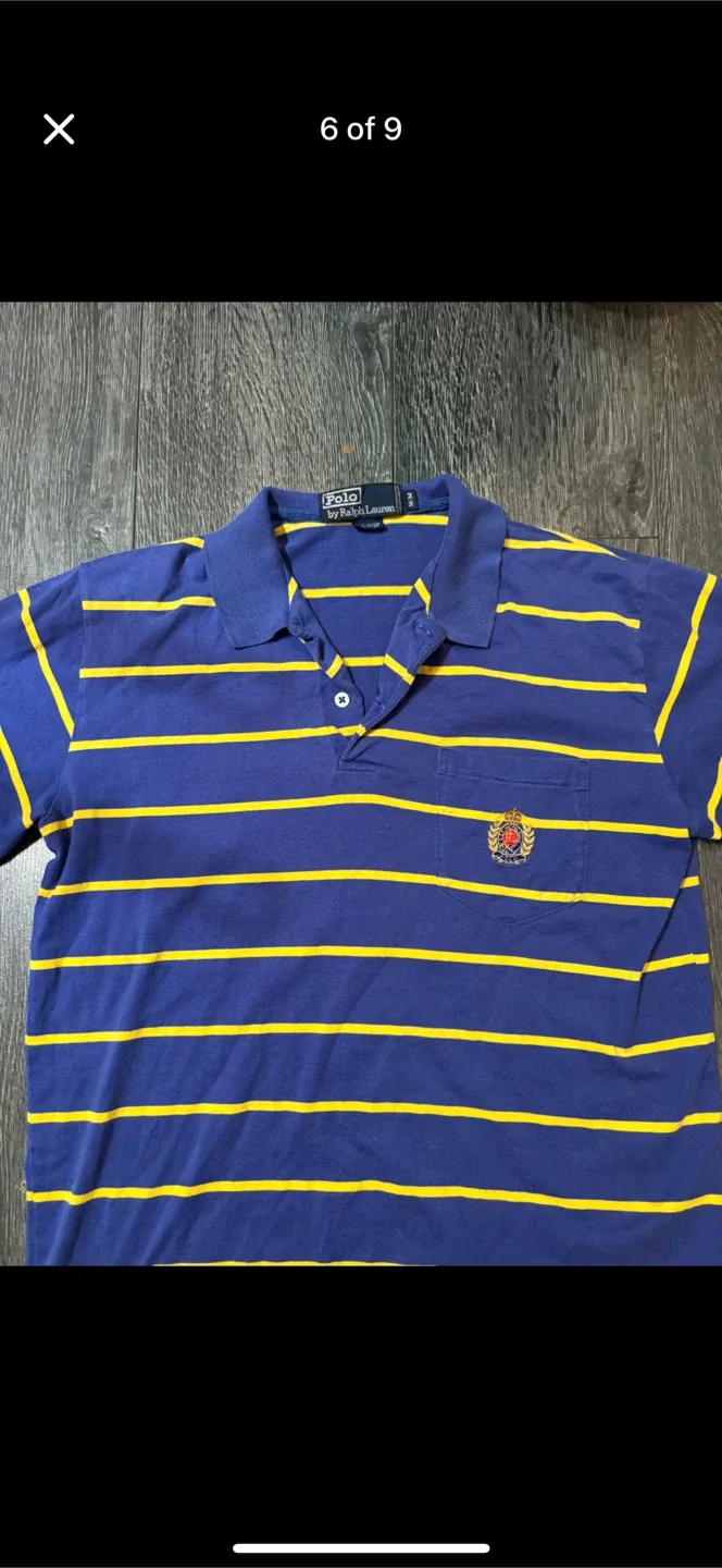 Vintage Polo Ralph Lauren Shirt Rare Embroidered Crest Medium image indicator(6)