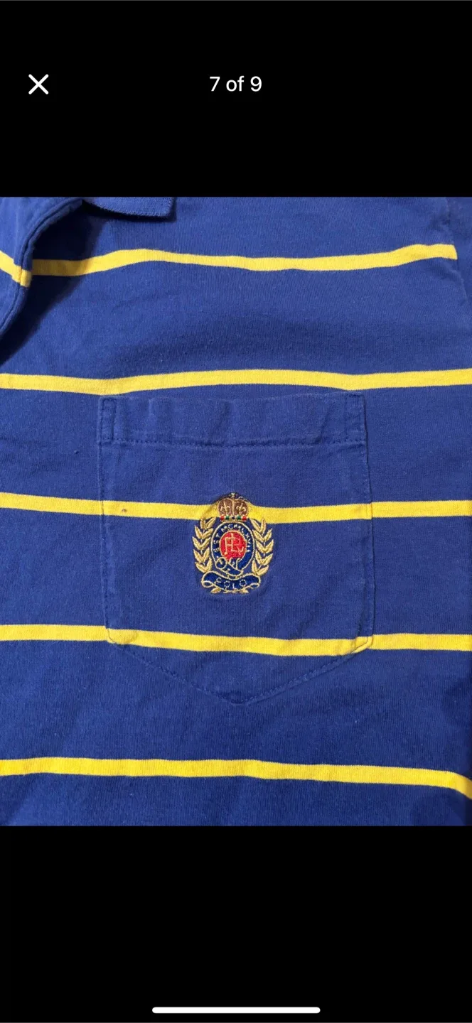 Vintage Polo Ralph Lauren Shirt Rare Embroidered Crest Medium image indicator(7)