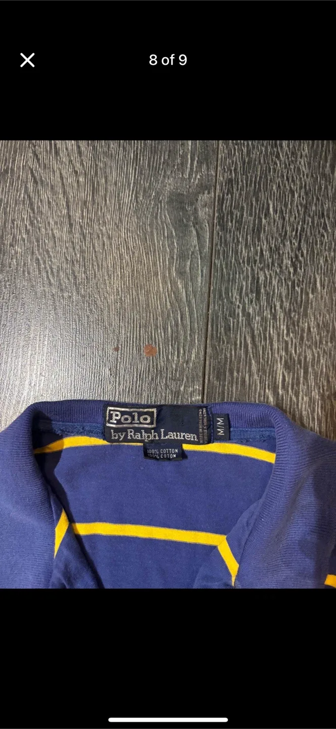 Vintage Polo Ralph Lauren Shirt Rare Embroidered Crest Medium image indicator(8)