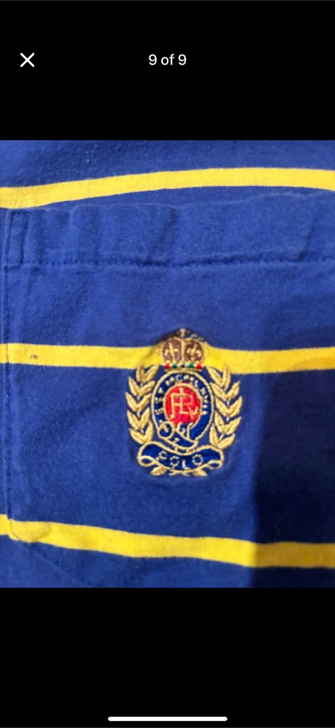 Vintage Polo Ralph Lauren Shirt Rare Embroidered Crest Medium image indicator(9)