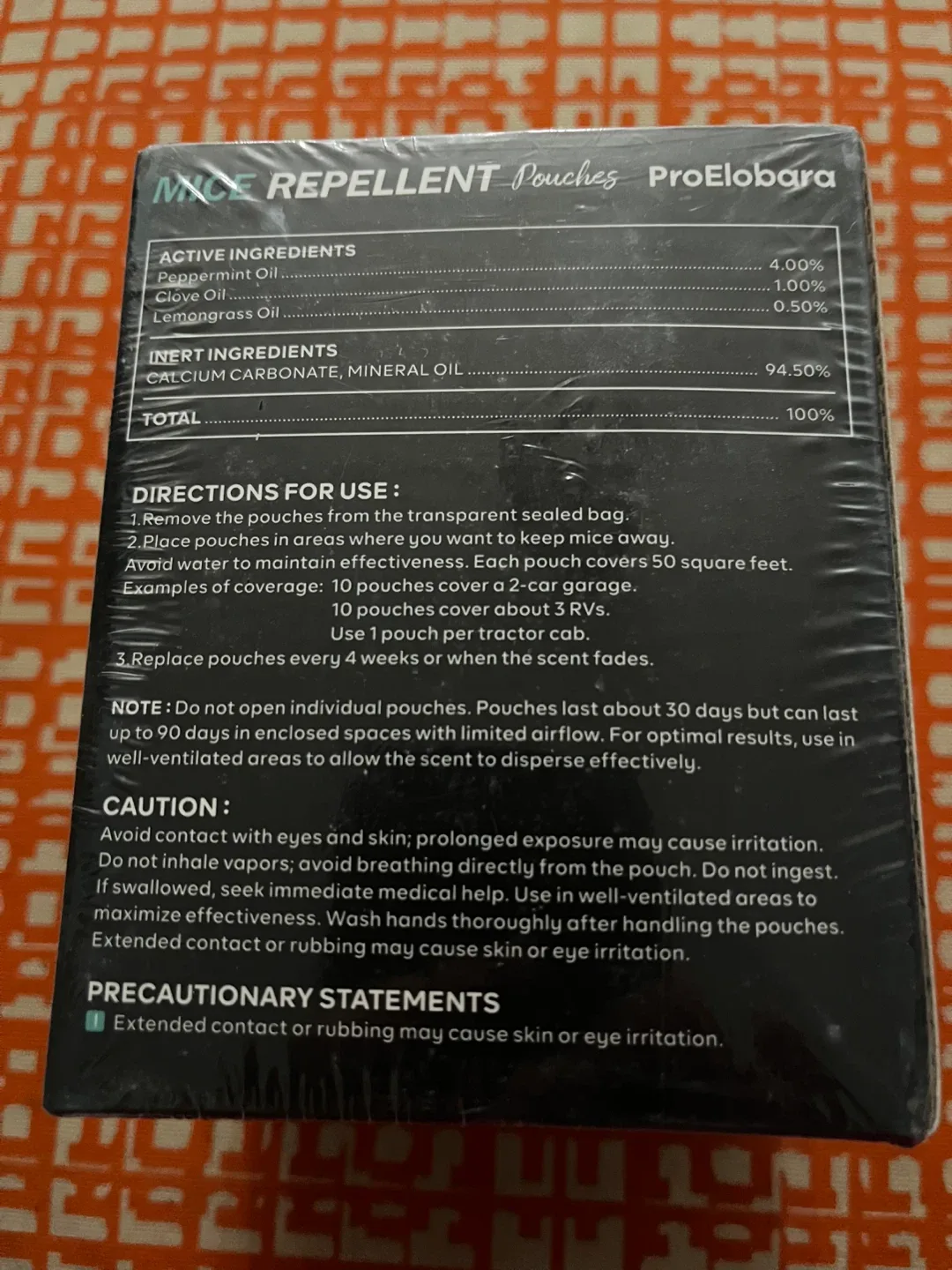 ProElobara Mice Repellent - 10 Pouches image indicator(2)