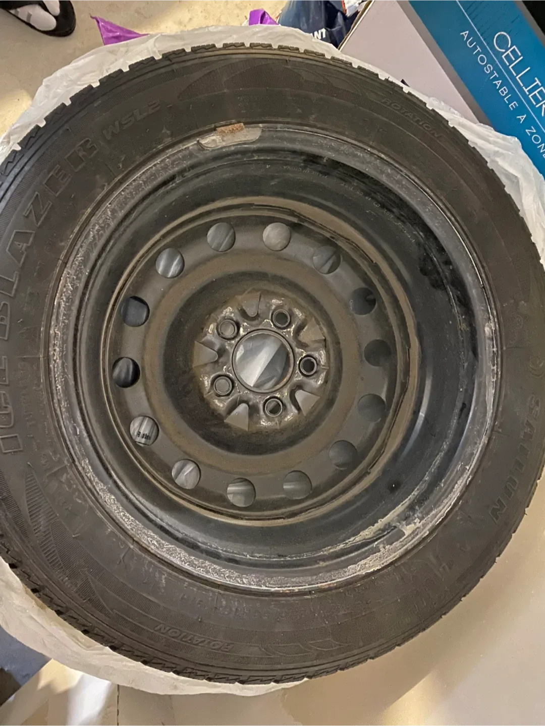 Ice Blazer WLS2 Tire on Steel Rim image indicator(2)