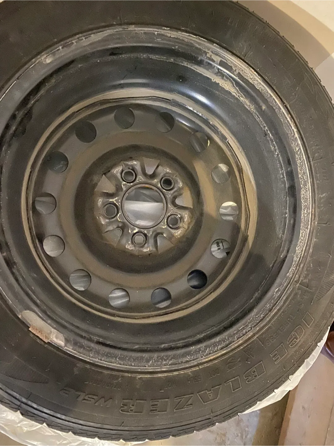 Ice Blazer WLS2 Tire on Steel Rim