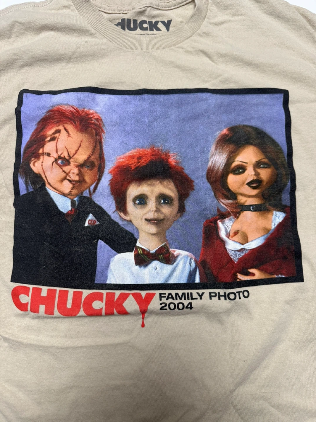 Chucky Family Photo 2004 T-shirt - Size M - photo 2