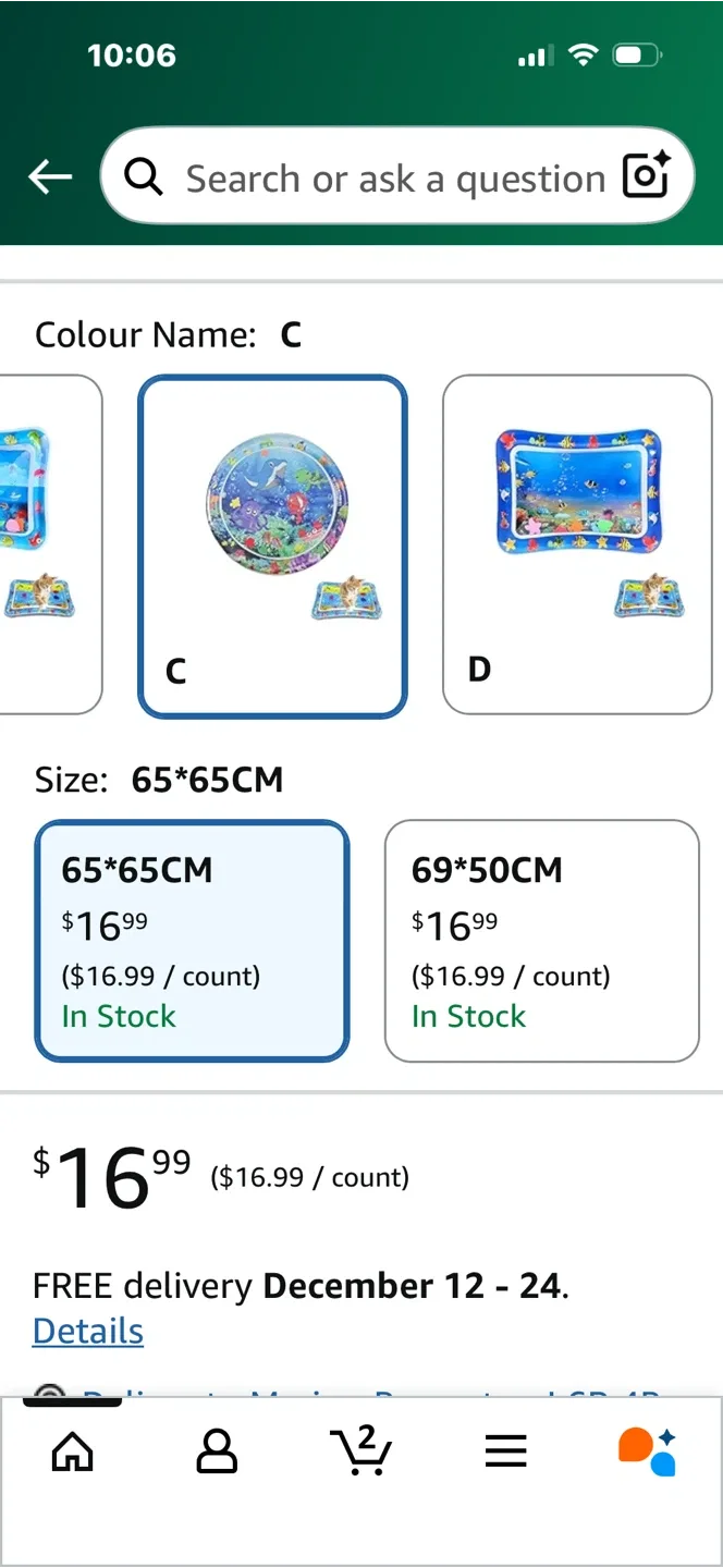 Cat Water Play Mat, 65x65 cm image indicator(5)