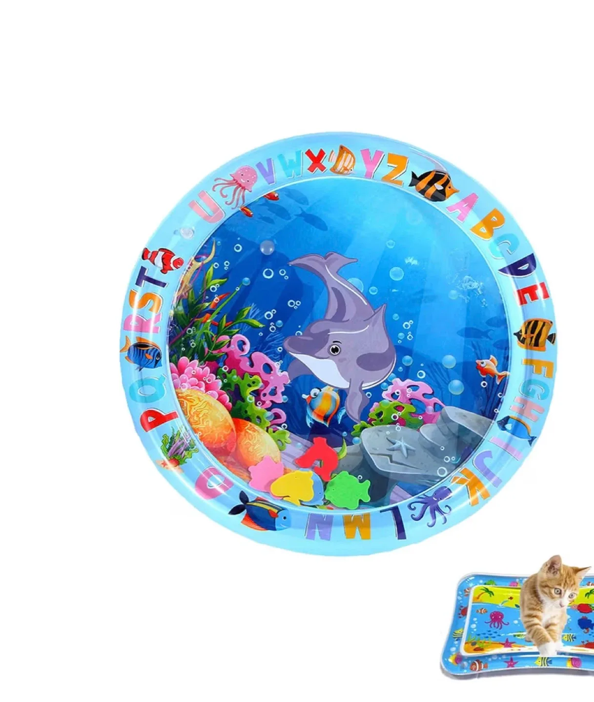Cat Water Play Mat, 65x65 cm