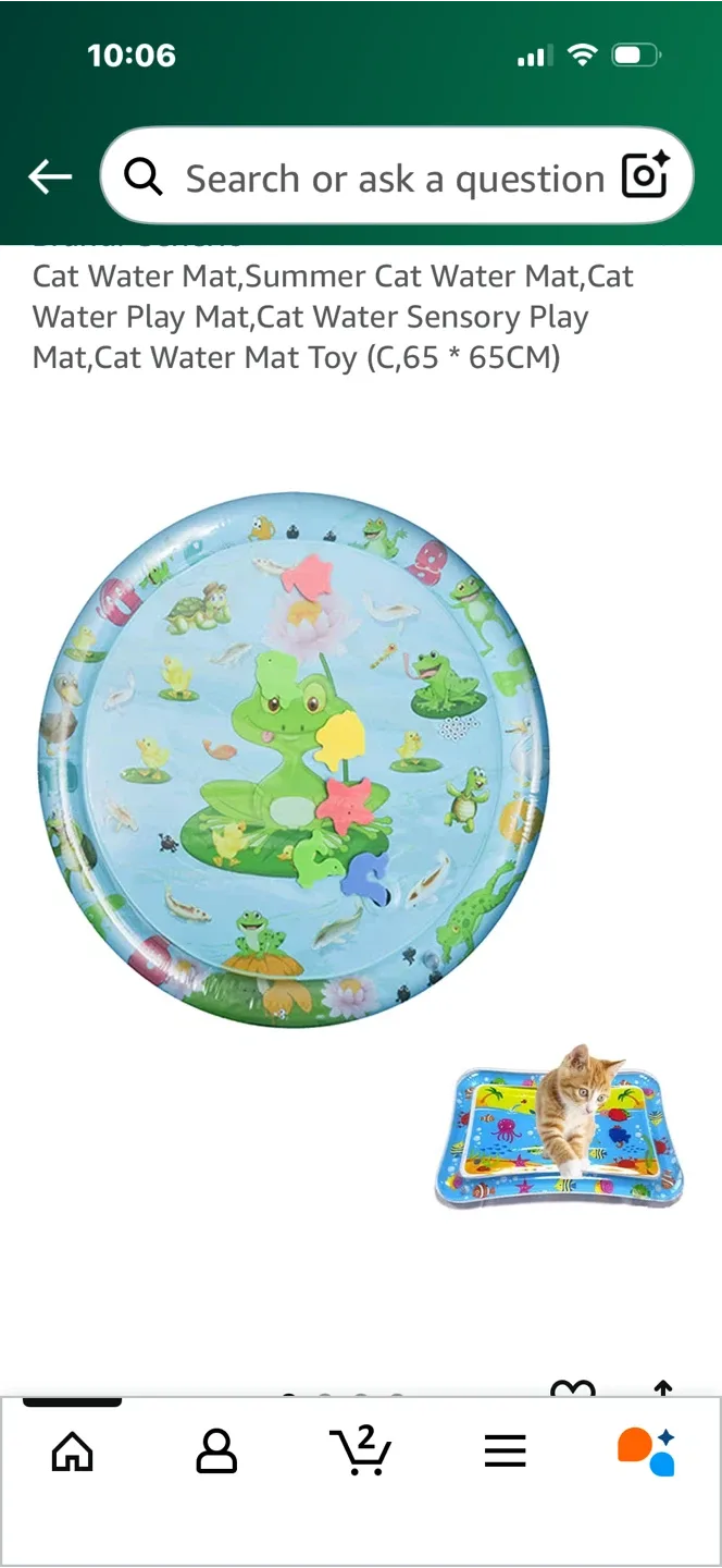 Cat Water Play Mat, 65x65 cm image indicator(3)