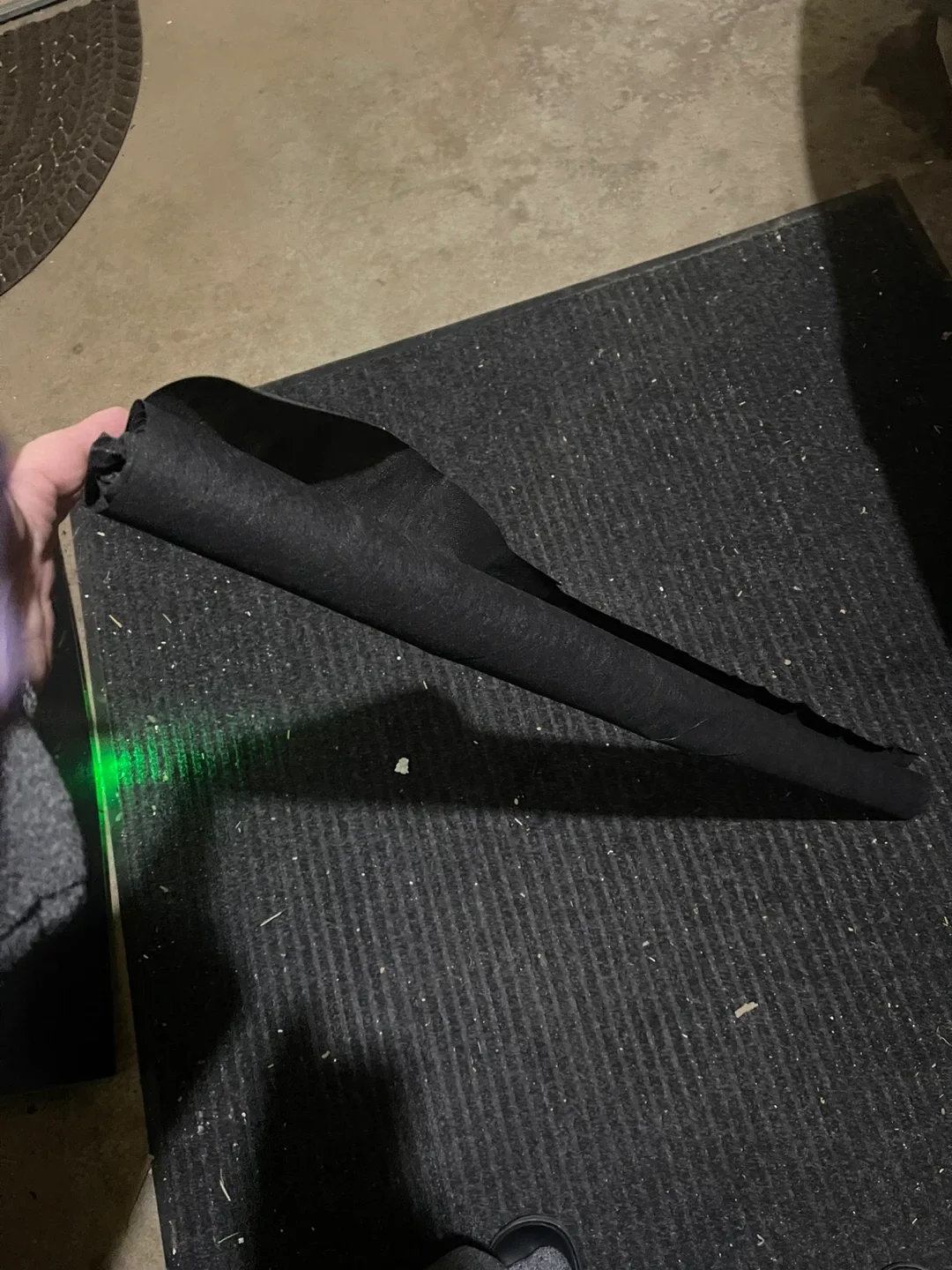 Black Felt Fabric Roll - Garden weed blocker