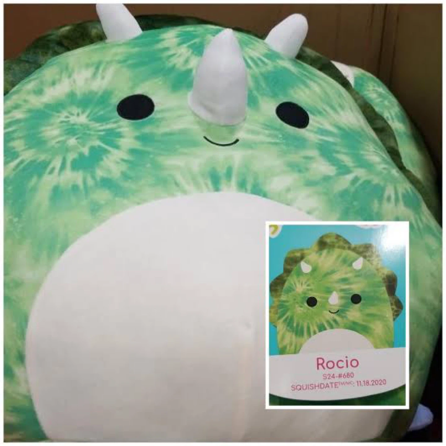 Squishmallow Rocío Triceratops Plush