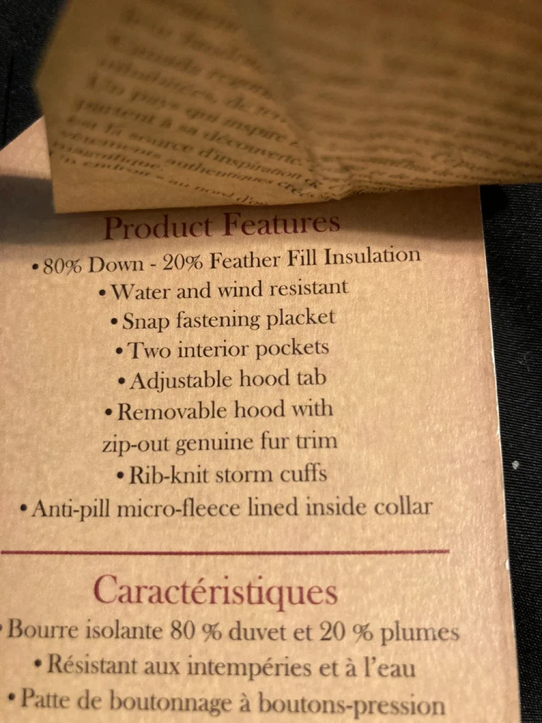 Moose Knuckles Black Down Parka - Size S image indicator(4)