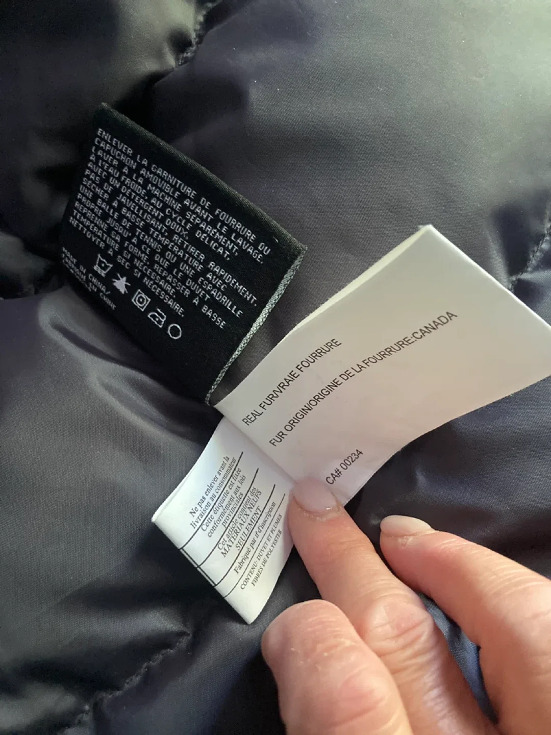 Moose Knuckles Black Down Parka - Size S image indicator(8)