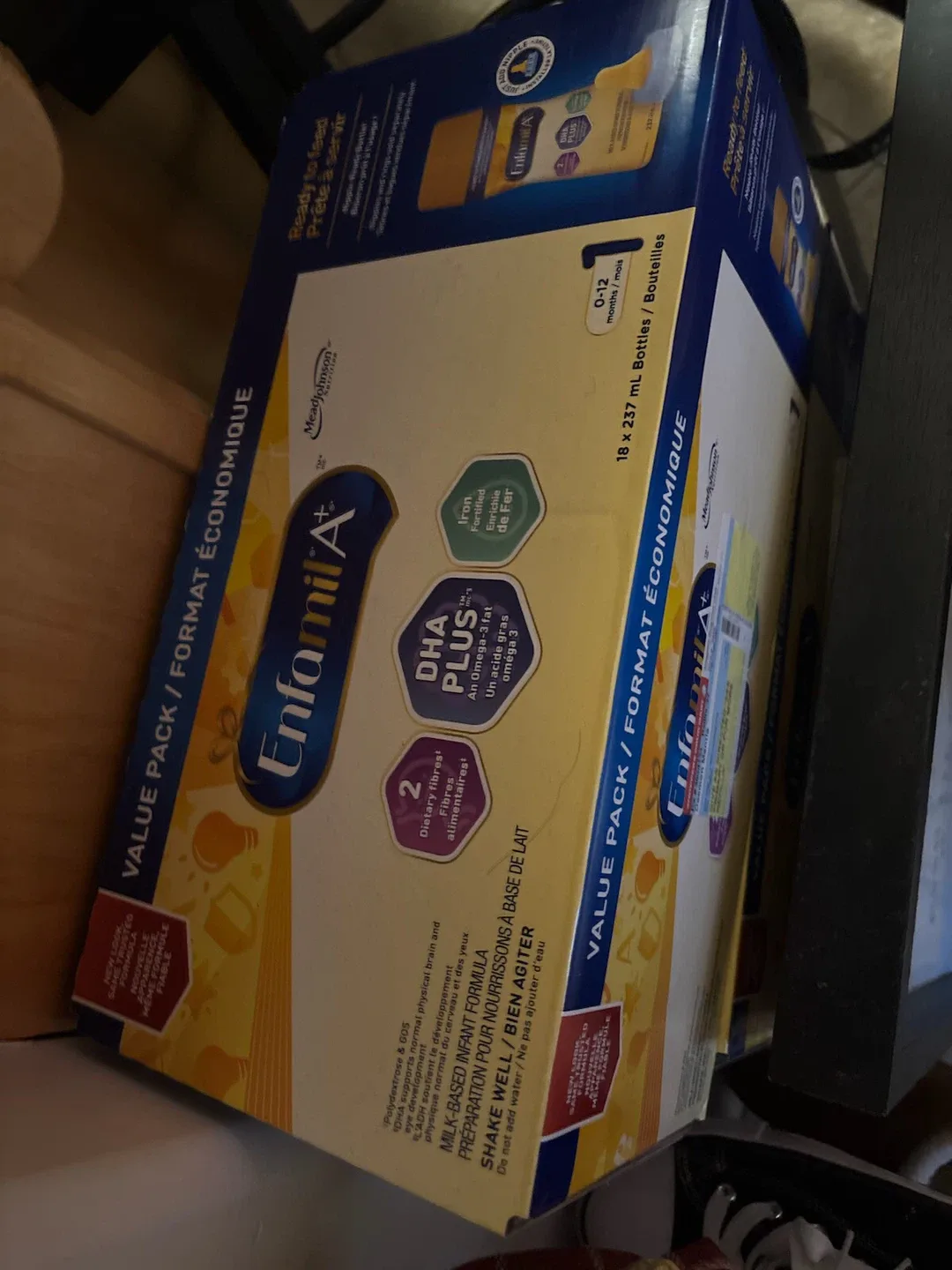 Enfamil A+ Ready to Feed Formula 18x237mL, 0-12 Months