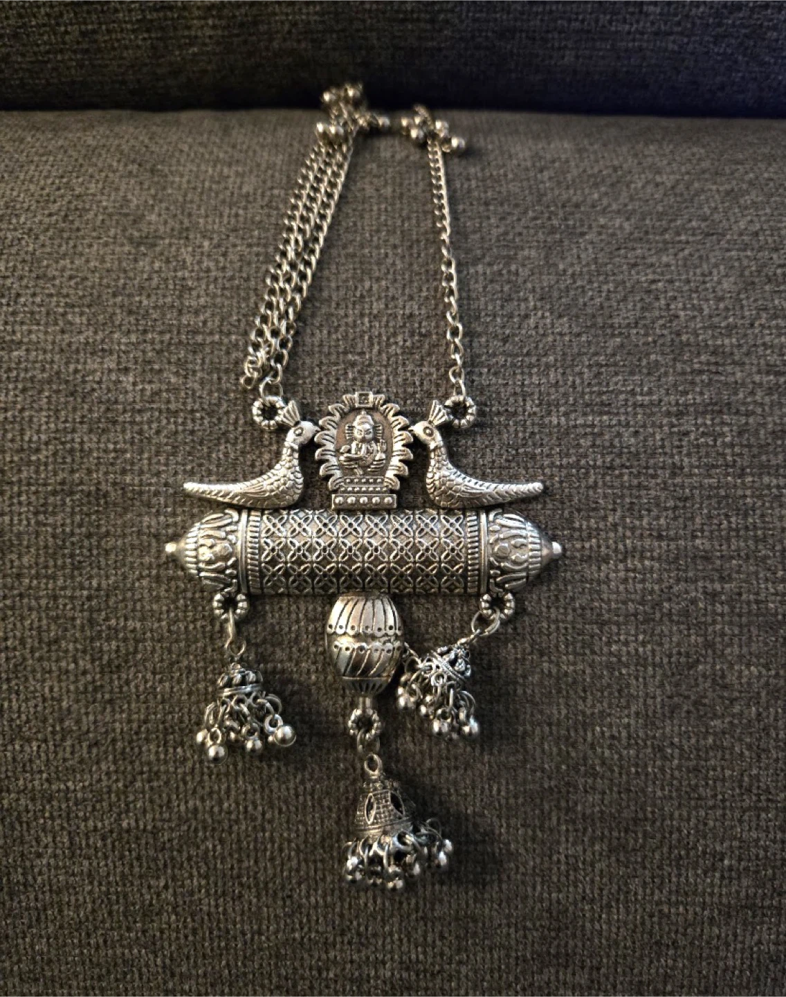 Silver oxidized Necklace - photo 2