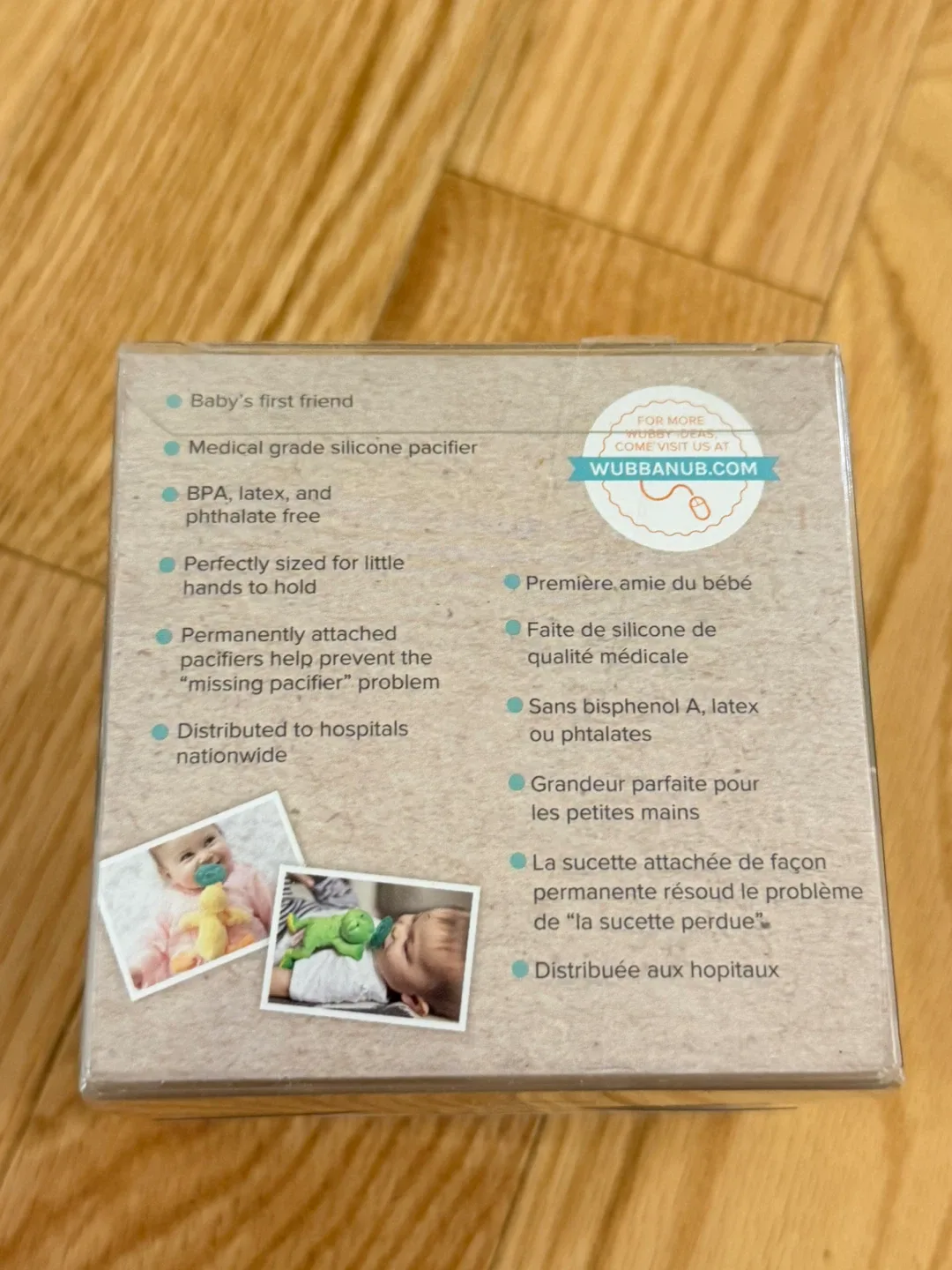 New WubbaNub Infant Plush Toy Pacifier - Monkey image indicator(5)