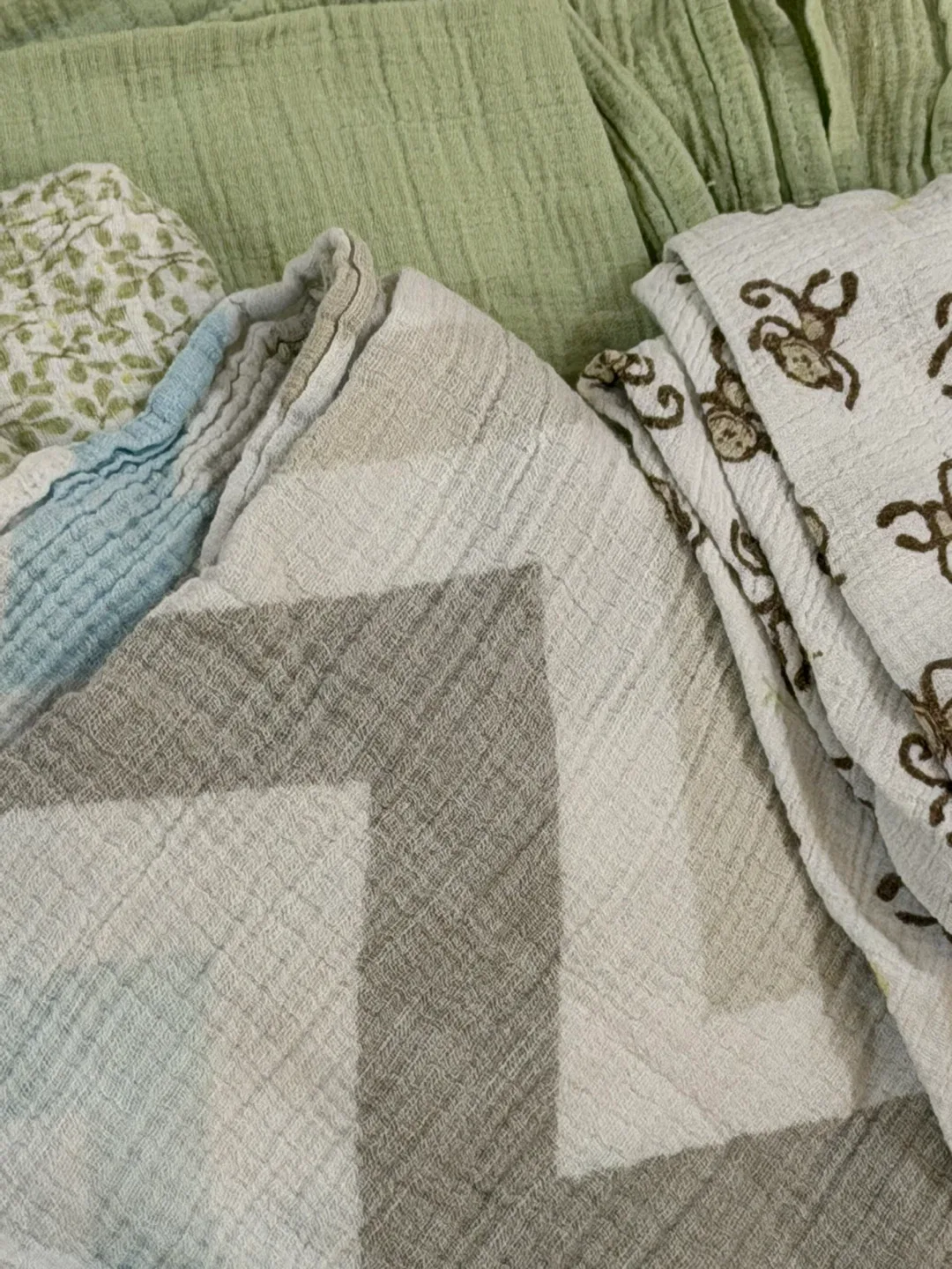 Muslin Baby Swaddle Blankets - Assorted